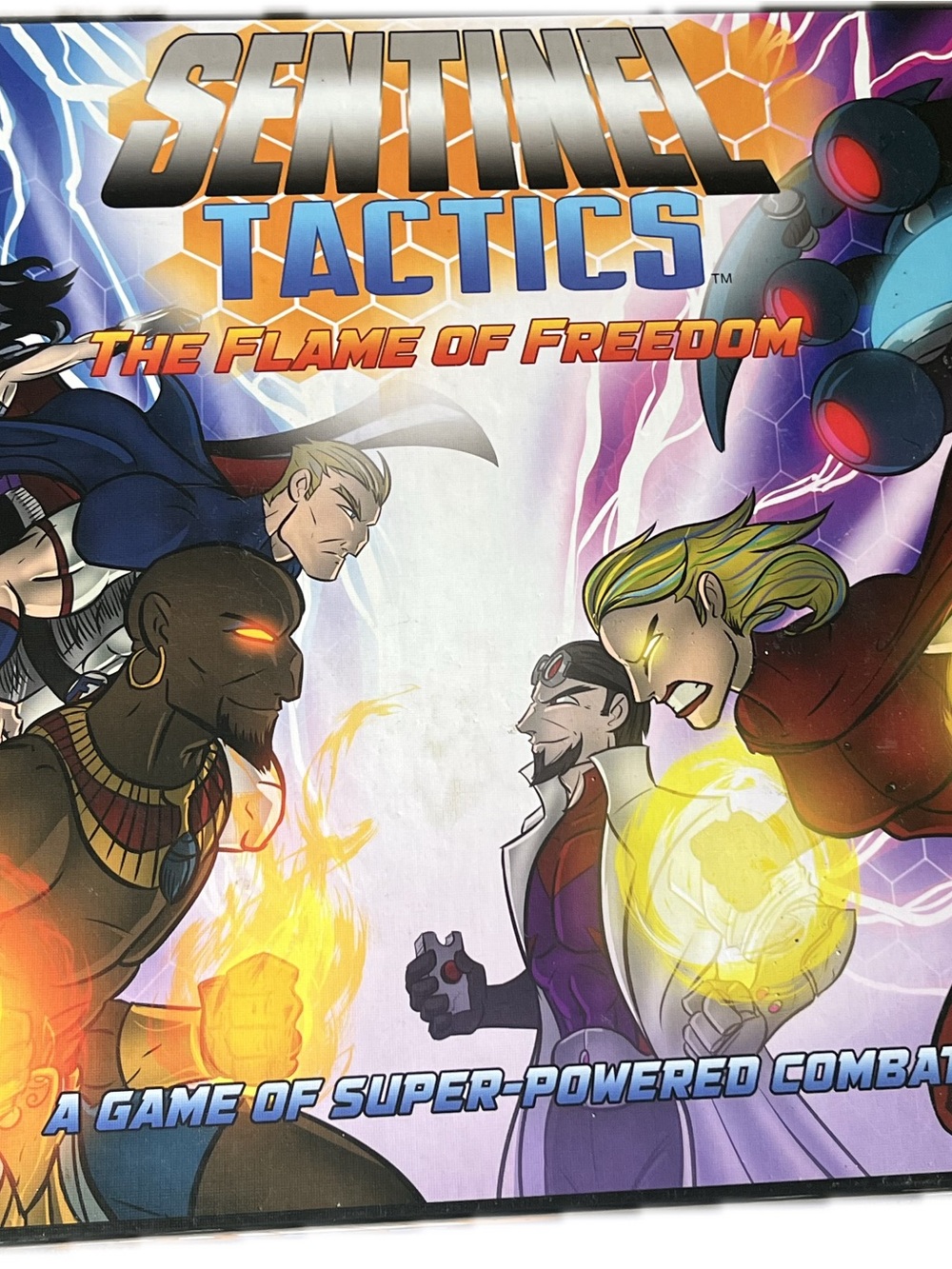 Sentinel Tactics: The Flame of Freedom - Board Game Cover Art